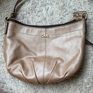 Shimmer Tan Coach Crossbody
